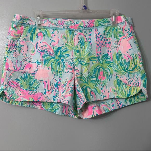 Lilly Pulitzer Adie shorts in the Seasalt Blue On Parade Women’s Size 10 - Picture 2 of 8